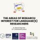 The areas of research interest