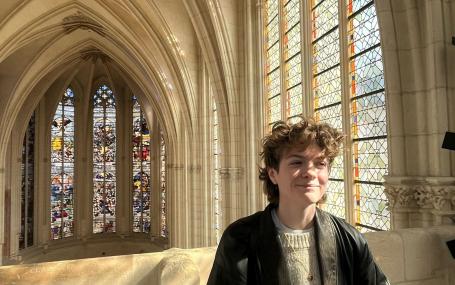 Miles in the Sainte Chapelle de Vincennes 