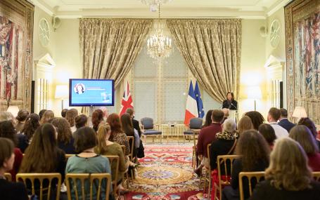 Picture of the Goncourt ceremony in progress