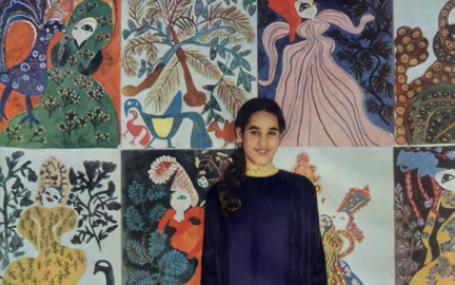 Algerian artist Baya Mahieddine (1931 - 1998)