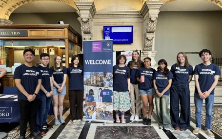 MML Ambassadors at the Faculty Open Day in May 2024