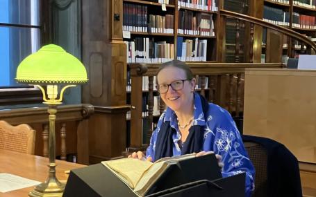 Catriona Seth in Library
