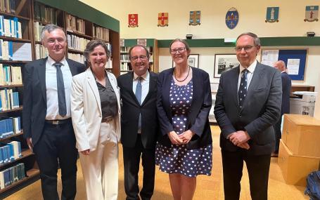 Photo of Francois Hollande at The Maison Francaise