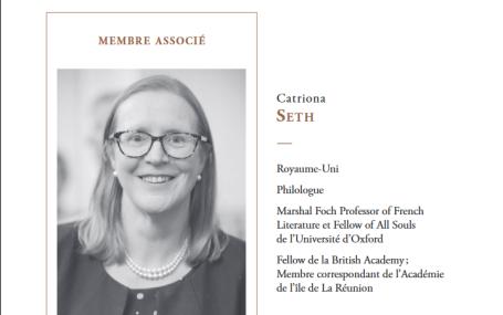 Catriona Seth Member Of The Belgian Academy