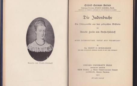 Judenbuche Oxford German Edition Nicola Brown