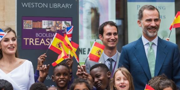 King Felipe Queen Letizia Spain Oxford 2017 Letterbox