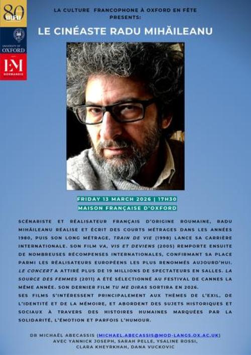 Poster for Radu Mihaileanu's event 