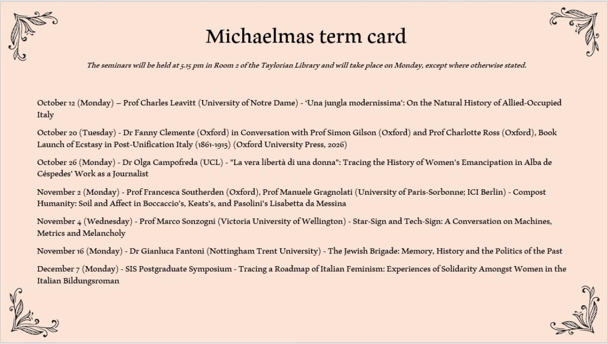 Italian Term Card MT26