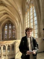 Miles in the Sainte Chapelle de Vincennes 