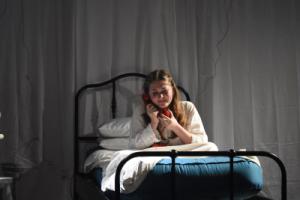 Theatre performer crying