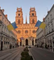 Orléans’ emblematic cathedral at sunset