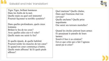 Screenshot of a Creative Translation exercise developed by Jack Franco