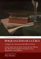 Poster of Sor Juana Inés de la Cruz, Critique of a Ser_Alice Brooke