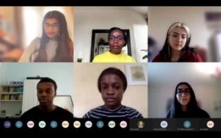 Current BAME Humanities students at Oxford take part in an online Q&A session