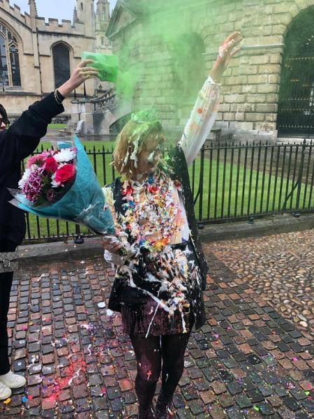 Pauline after finals