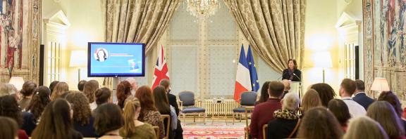 Picture of the Goncourt ceremony in progress