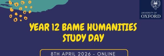 Poster for the BAME Humanities Study Day with all the key event details and a QR code for registering