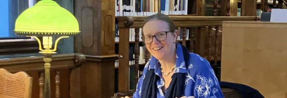 Catriona Seth in Library