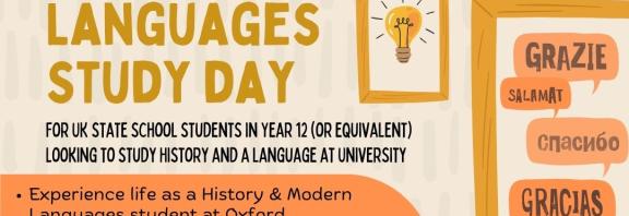 Poster for History & Modern Languages Study Day