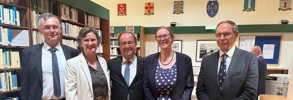 Photo of Francois Hollande at The Maison Francaise