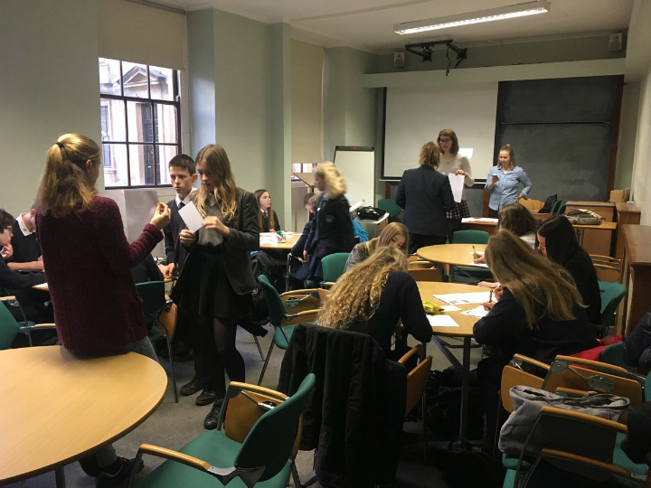 Students of Wallingford School at Queen's College